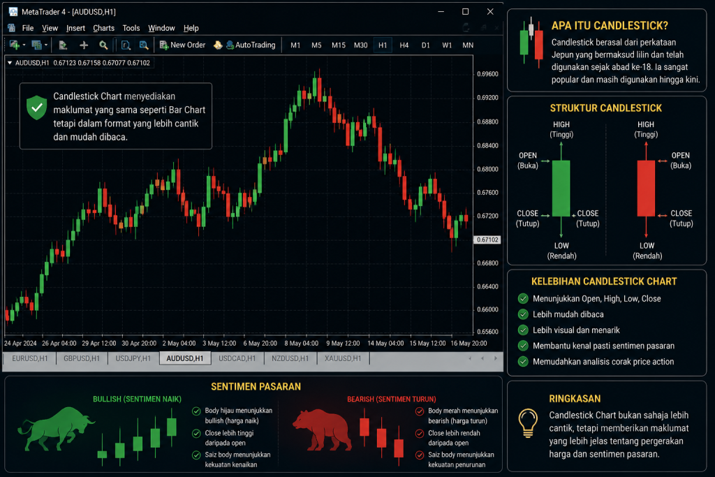 3 Jenis Chart Forex Dan Bagaimana Cara Membacanya