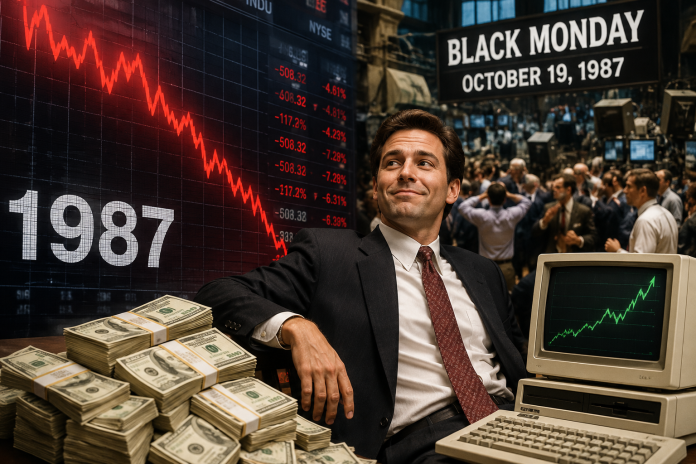Peristiwa Black Monday 1987, Pelabur Andrew Krieger Untung $300 Juta