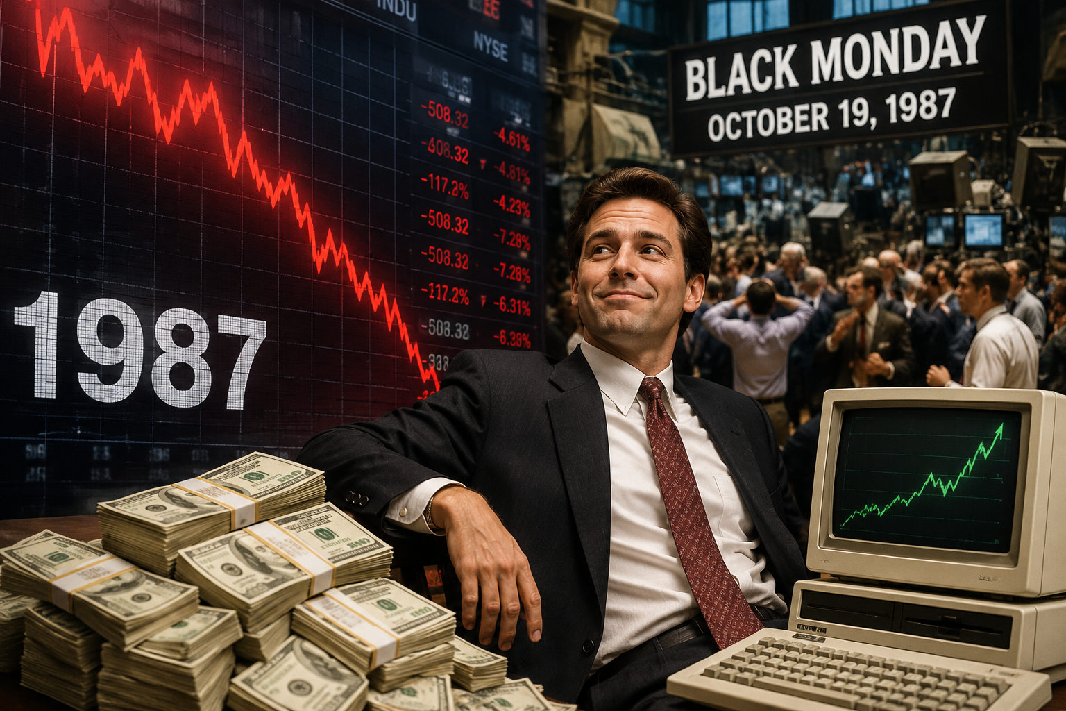 Peristiwa Black Monday 1987, Pelabur Andrew Krieger Untung $300 Juta