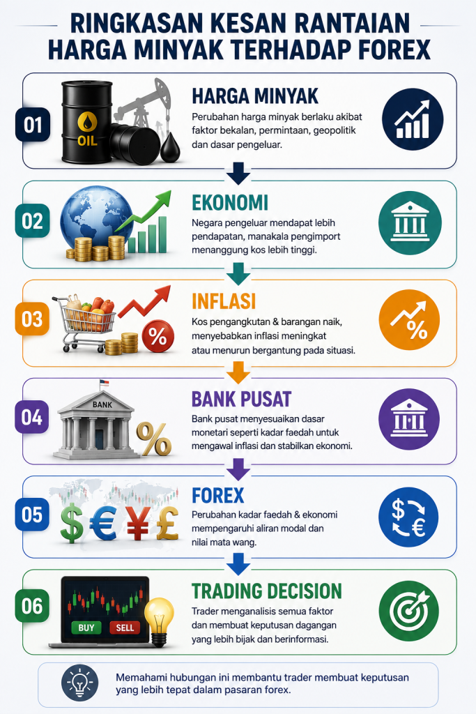 Bagaimana harga minyak dan forex berkaitan
